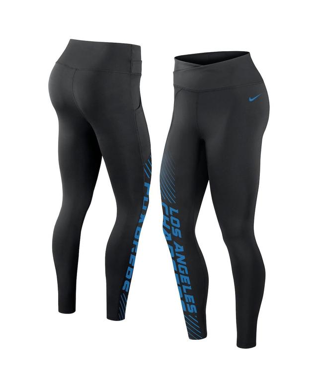 Womens Nike Los Angeles Chargers Yard Line Crossover Leggings Product Image