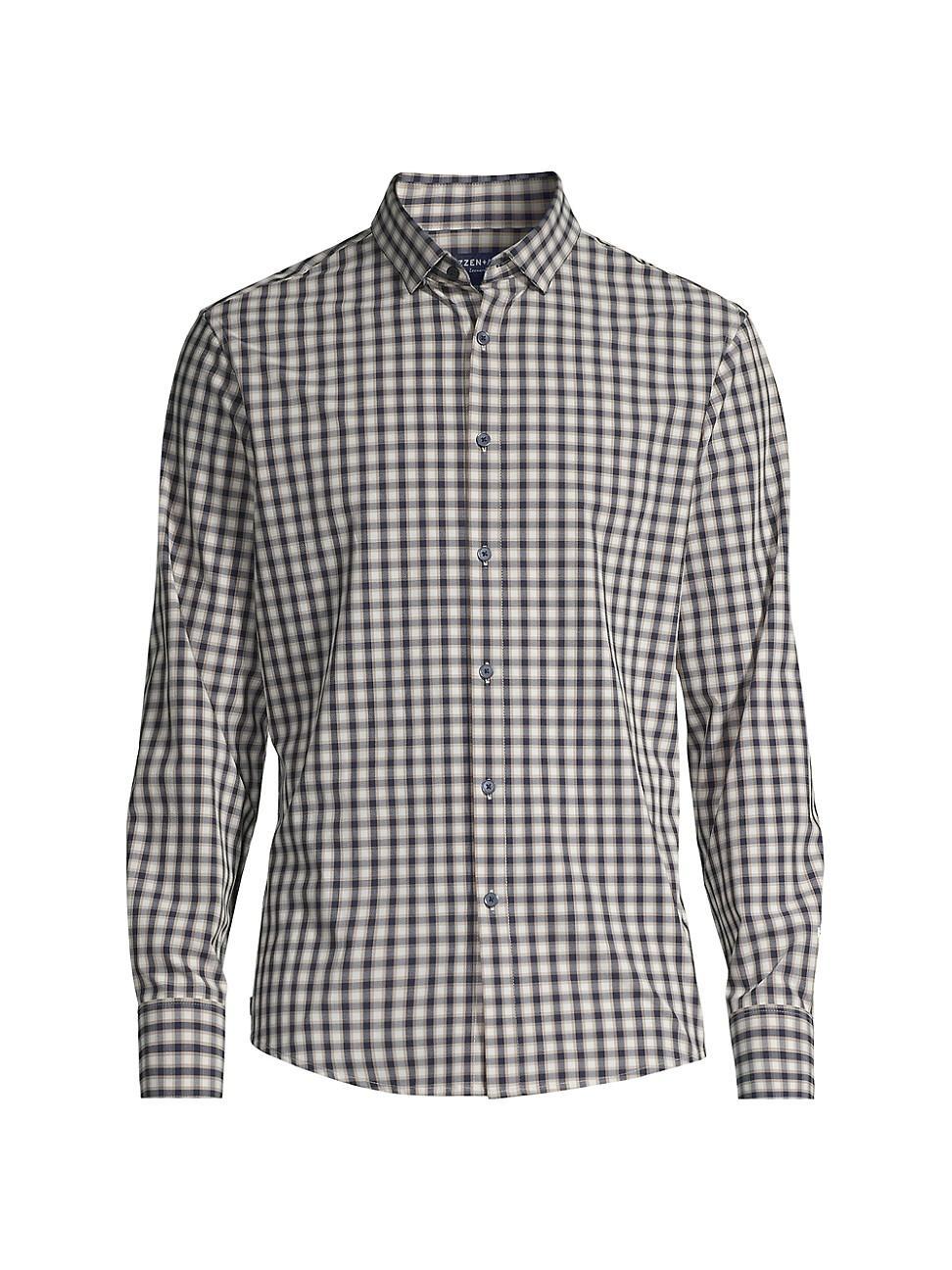 Mens Leeward Plaid Button-Front Shirt Product Image