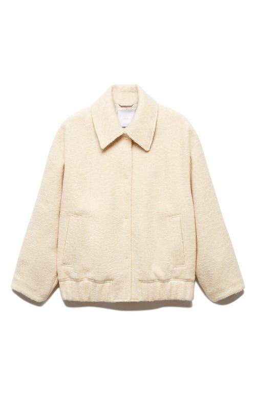 Mango brushed bomber jacket Product Image