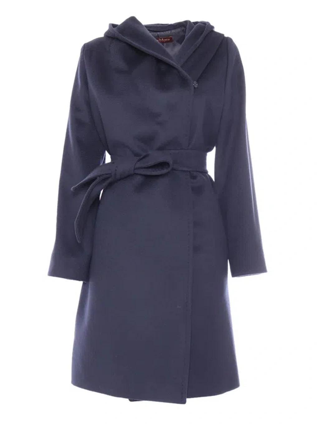 MAX MARA Studio Coat In Blue Product Image