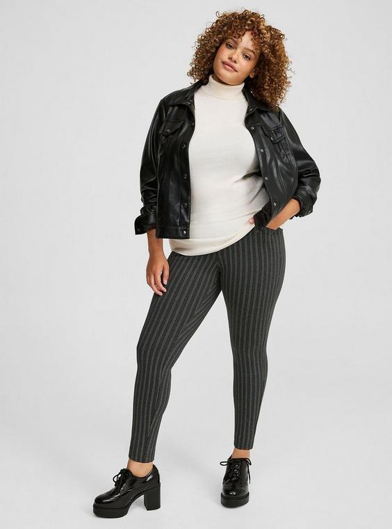 High-Rise Pocket Pixie Skinny Luxe Ponte Pant product image