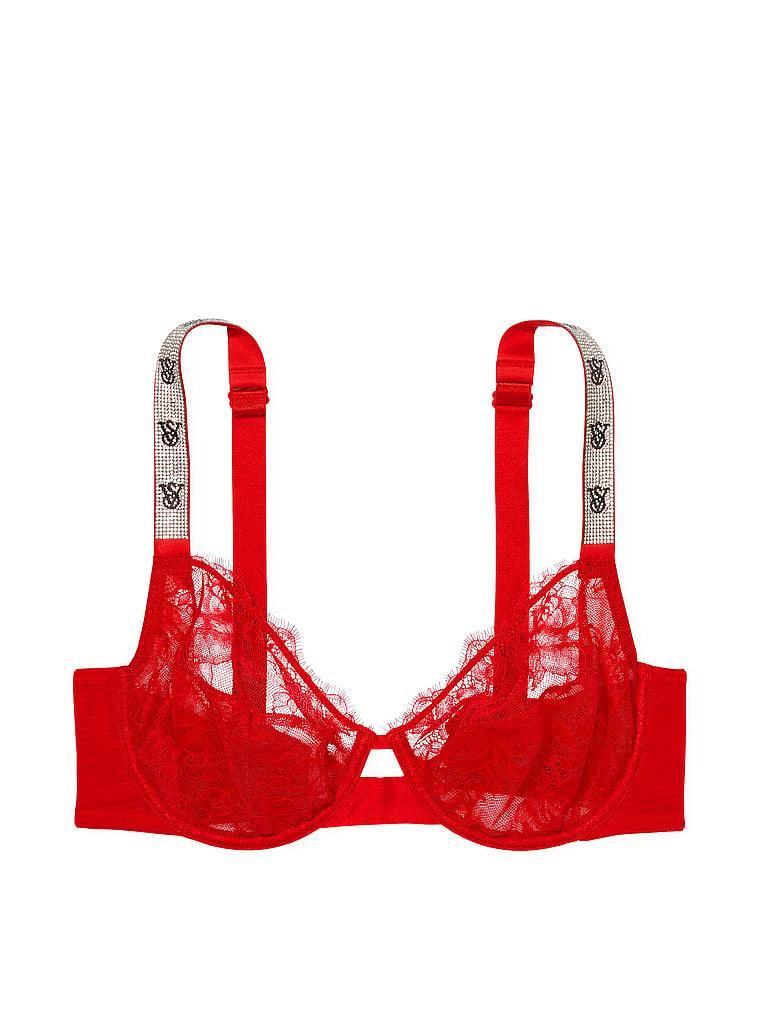 The Fabulous by Victoria's Secret Full-Cup Shine Strap Rose Lace Bra Product Image