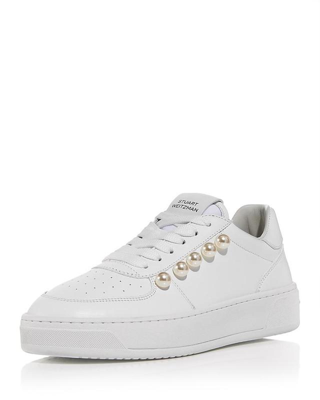 Stuart Weitzman Womens Sw Courtside Pearl Sneakers Product Image