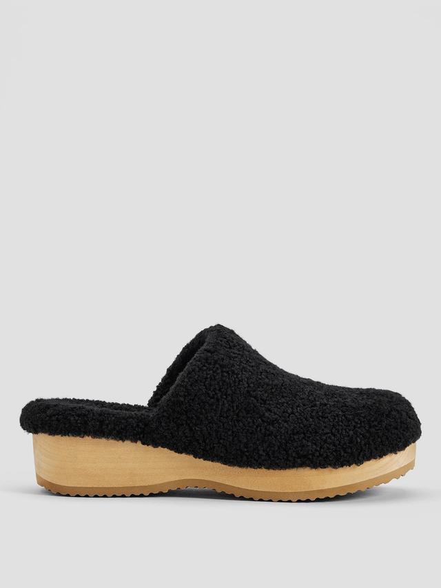 EILEEN FISHER Curly Shearling Clogfemale Product Image