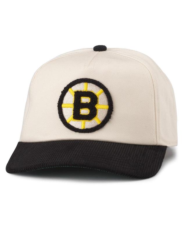 Mens American Needle /Black Boston Bruins Burnett Adjustable Hat Product Image