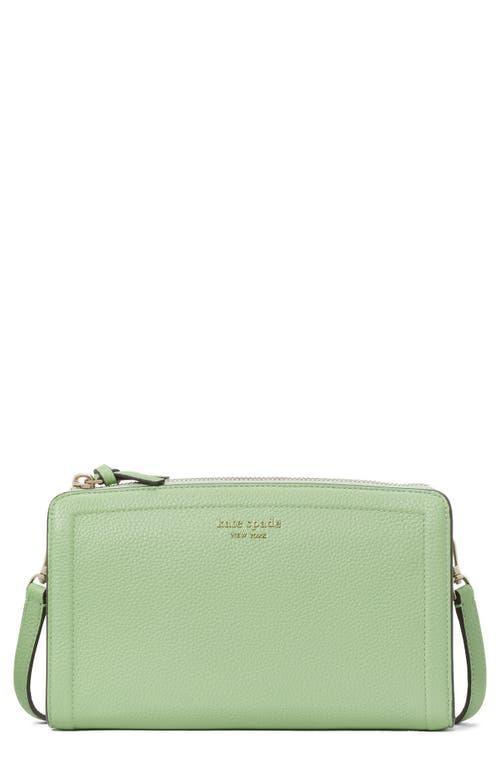 Kate Spade New York Knott Pebbled Leather Small Crossbody (Melon Ball) Cross Body Handbags Product Image