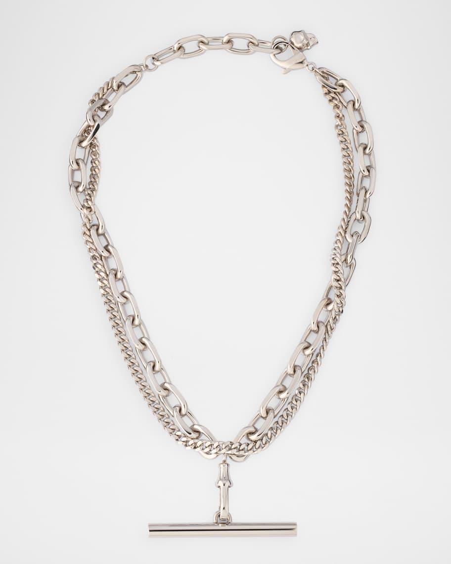 Mens Sling Chain Necklace in Palladium Product Image