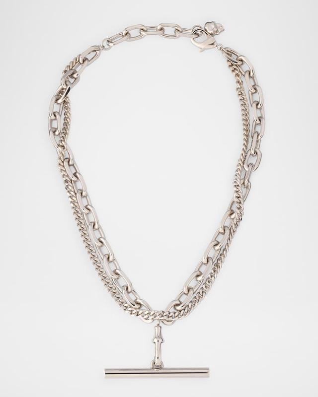 Men's Sling Chain Necklace in Palladium Product Image