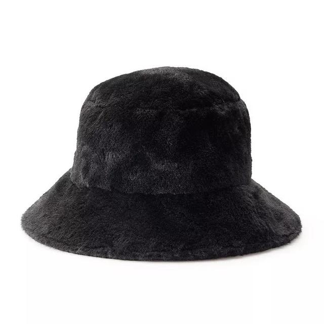 Womens Sonoma Goods For Life Faux Fur Bucket Hat Product Image