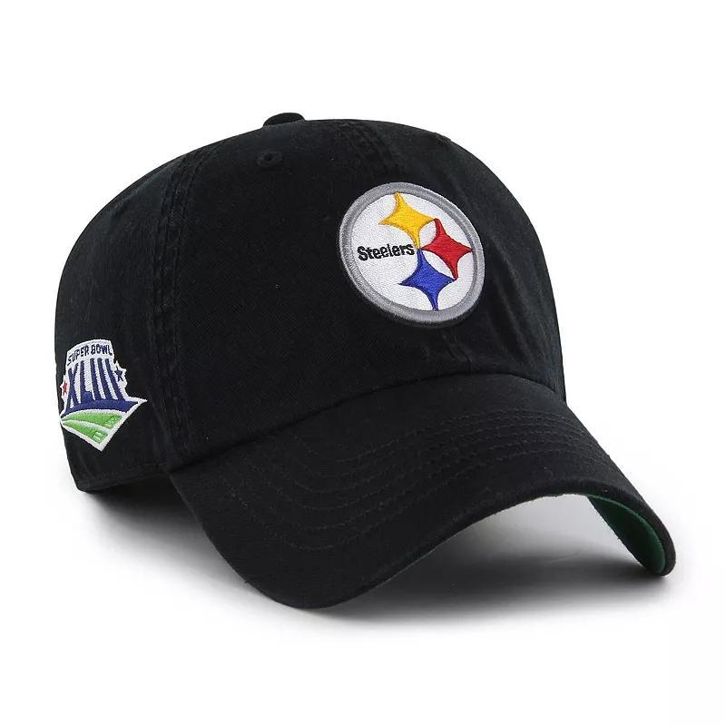 Mens 47 Pittsburgh Steelers Sure Shot Franchise Fitted Hat Product Image