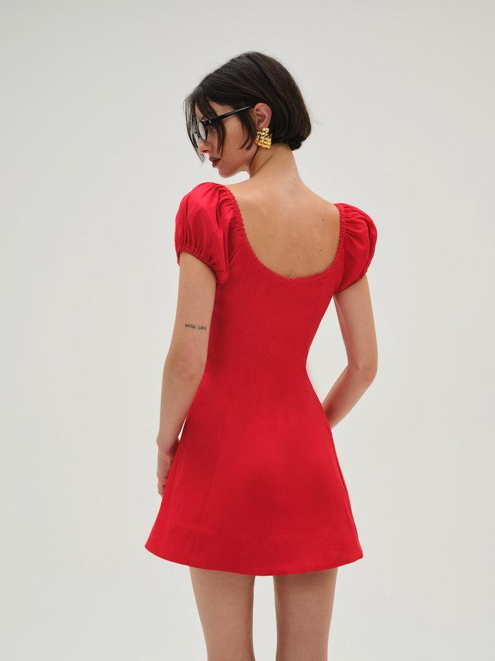 Zuri Mini Dress — Red Product Image