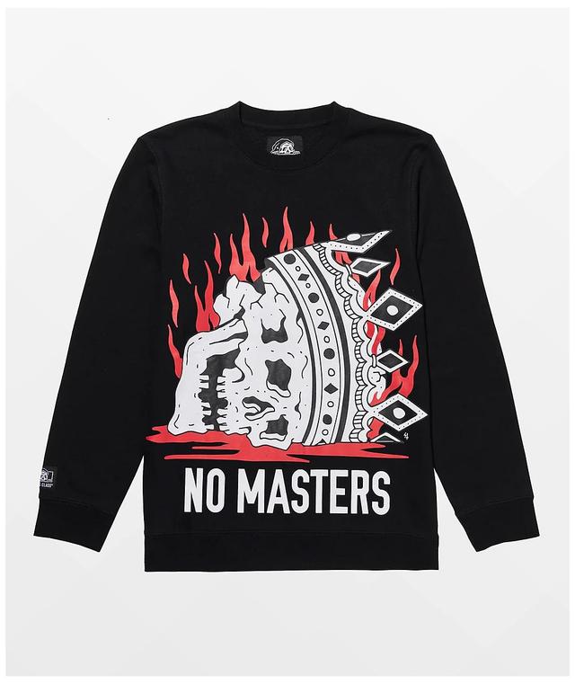 Lurking Class No Masters Black Crewneck Product Image