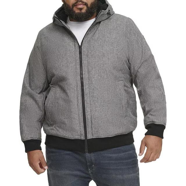 Big & Tall Dockers Softshell Sherpa Lined Bomber jacket, Mens Grey Gray Product Image