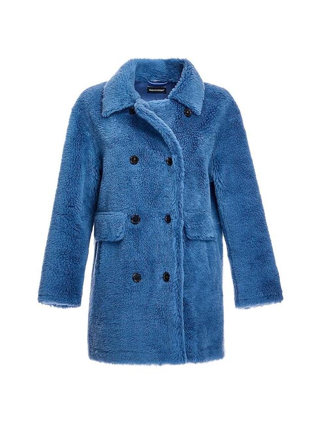 Womens Plush Lambs Wool Peacoat Product Image