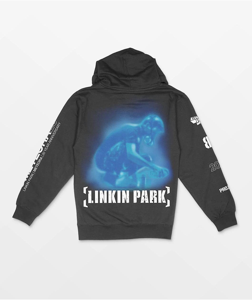 Brooklyn Projects x Linkin Park Overspray Black Wash Zip Hoodie Product Image