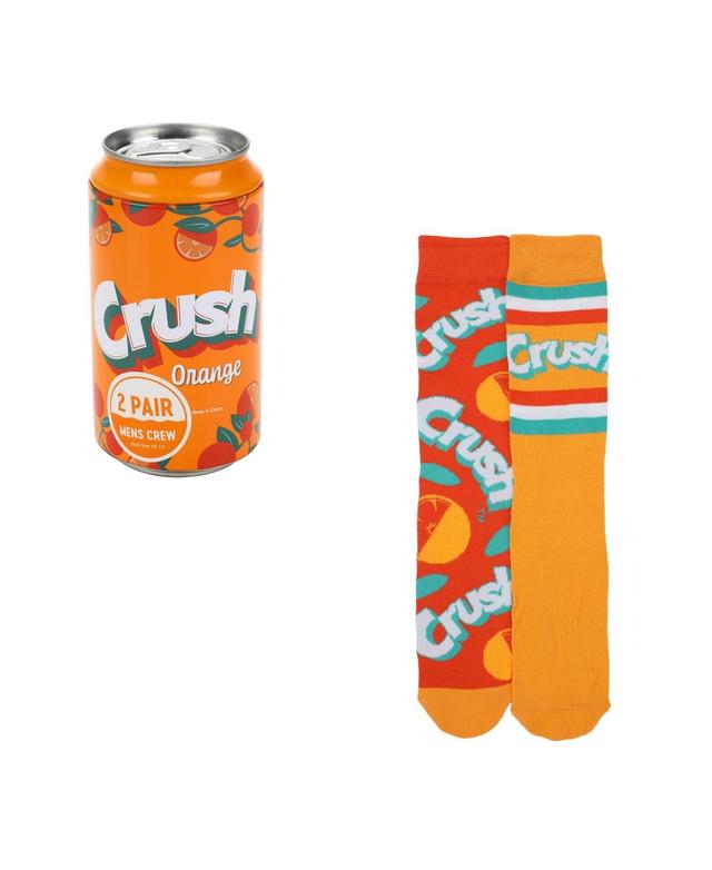 Crush Mens Adult 2-Pack of Cool Crew Socks - Quench Your Style Thirst! Product Image