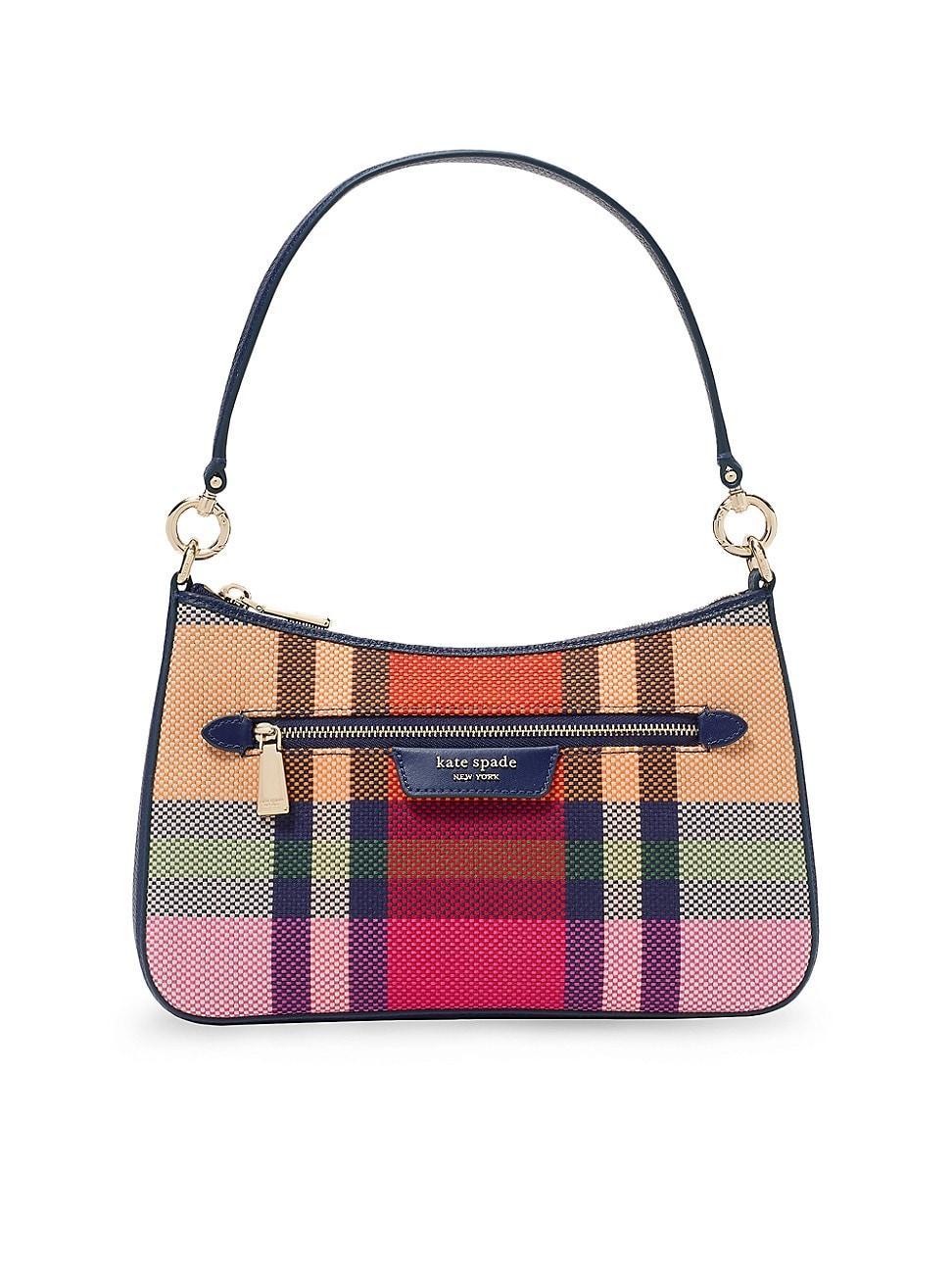 Womens Hudson Grand Plaid Convertible Crossbody Bag Product Image