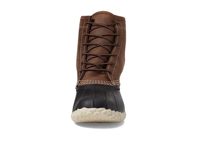 L.L.Bean Bean Boot 8 Limited Edition Leather Shearling Lined (Dark EarthNatural) Men's Boots Product Image