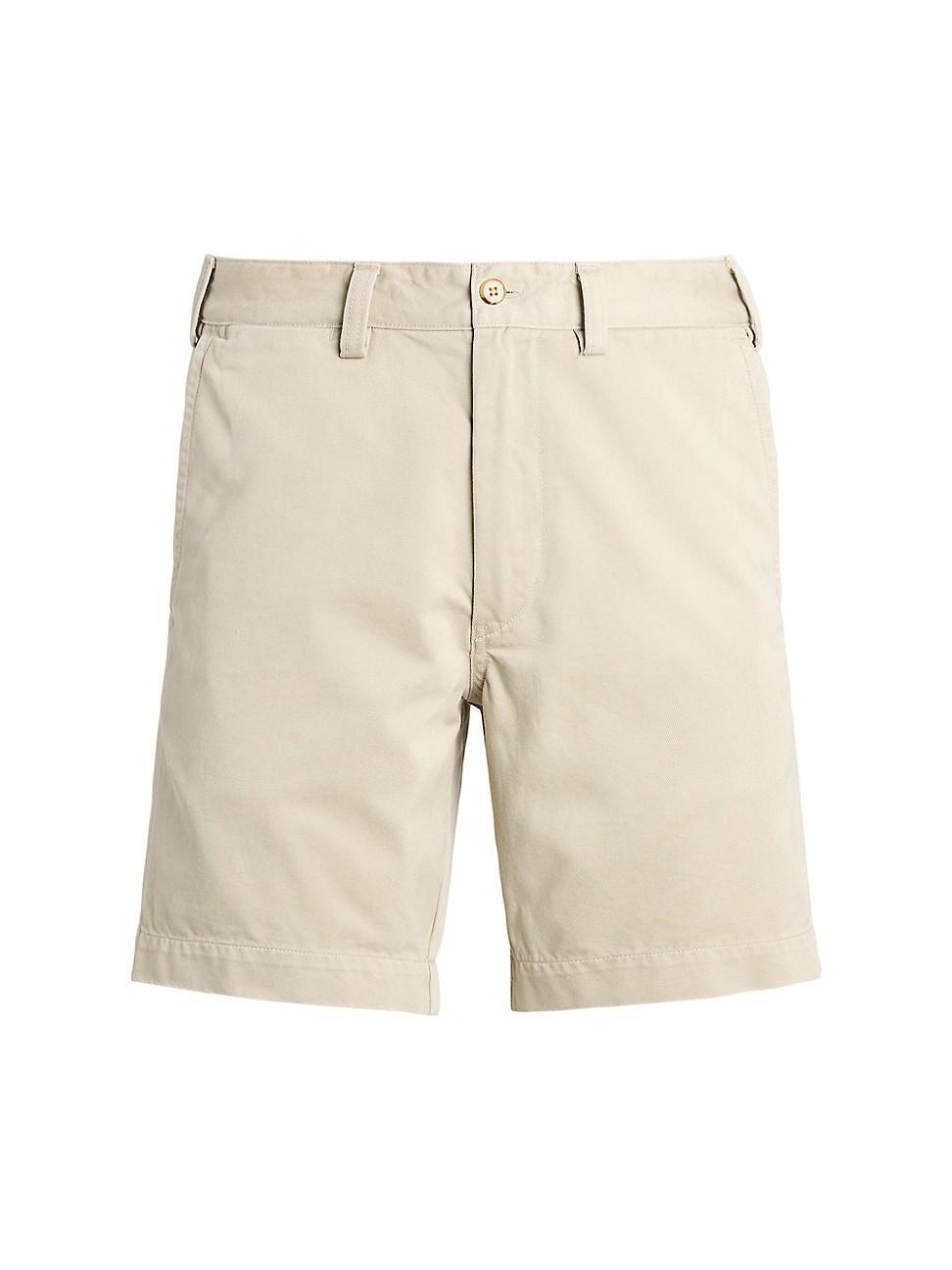 Mens Twill Flat-Front Chino Shorts Product Image