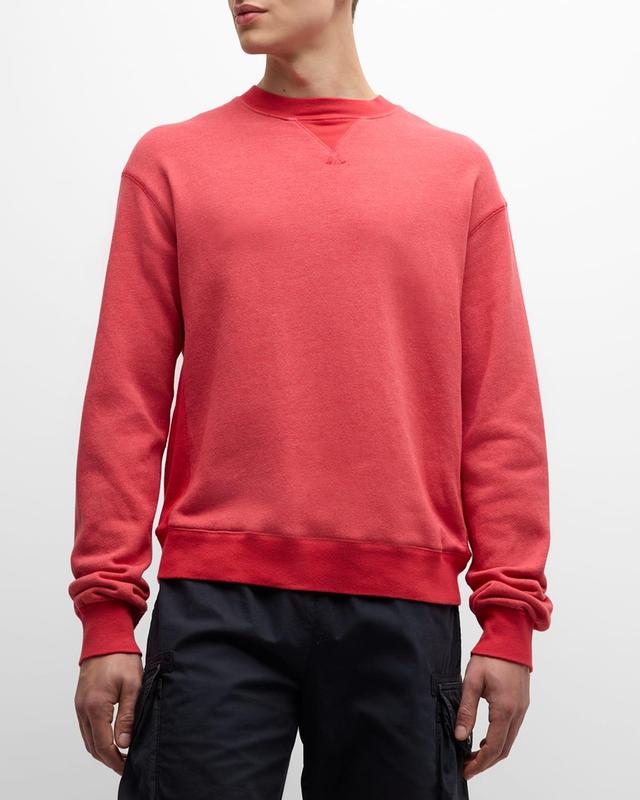 Mens Washed Fleece Sweatshirt Product Image