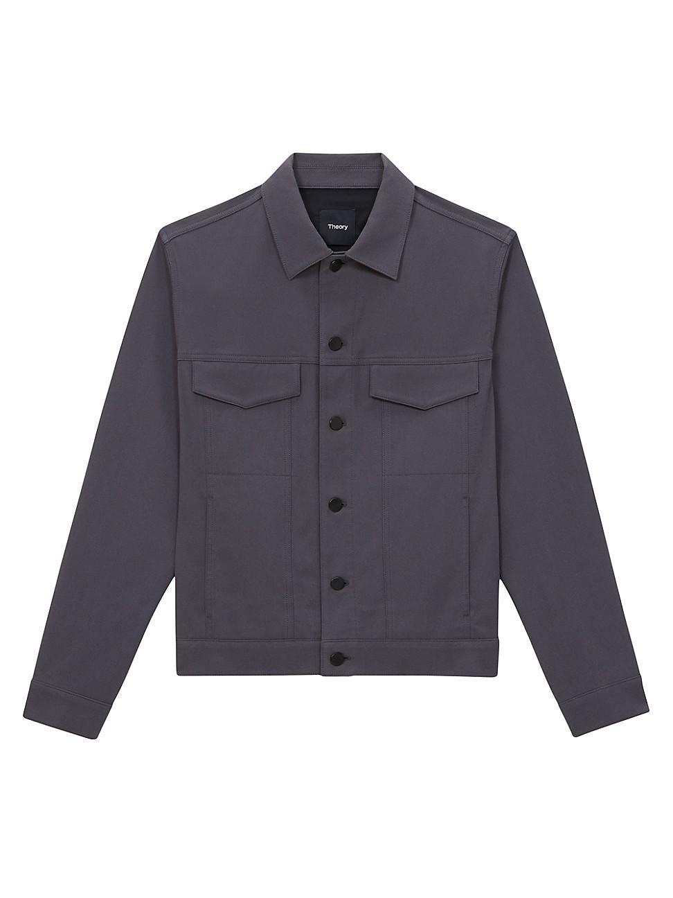 Theory River Trucker Jacket in Neoteric Twill  male Product Image