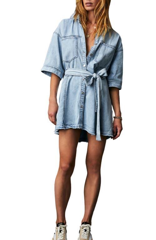 Free People Jenny Denim Tunic (Light Indigo Combo) Women's Clothing Product Image