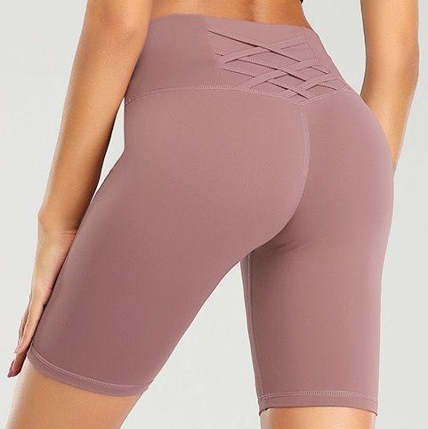 High-Waist Yoga Shorts Product Image