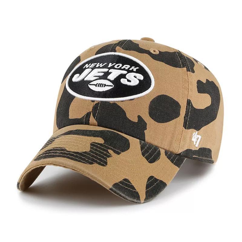 Womens 47 Tan New York Jets Rosette Clean Up Adjustable Hat Product Image