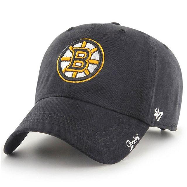 Womens Black Boston Bruins Team Miata Clean Up Adjustable Hat Product Image