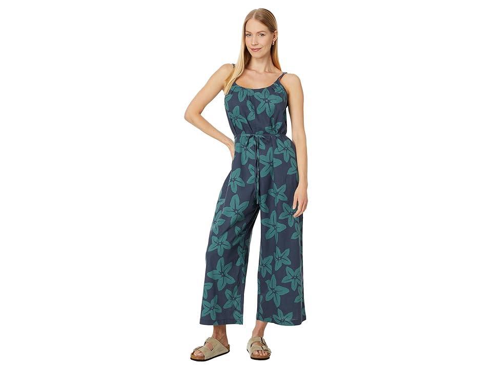 Toad&Co Taj Hemp Strappy Jumpsuit (Jasper Large Floral Print) Women's Jumpsuit & Rompers One Piece Product Image