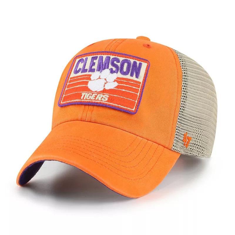 Mens 47 Clemson Tigers Four Stroke Clean Up Trucker Snapback Hat Product Image