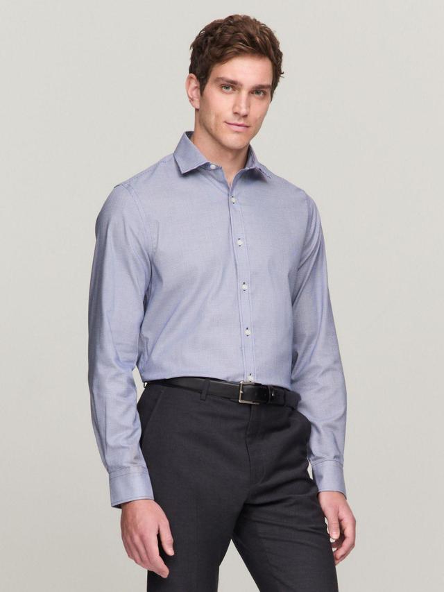 Tommy Hilfiger Men's Slim Fit THFlex Check Dress Shirt Product Image