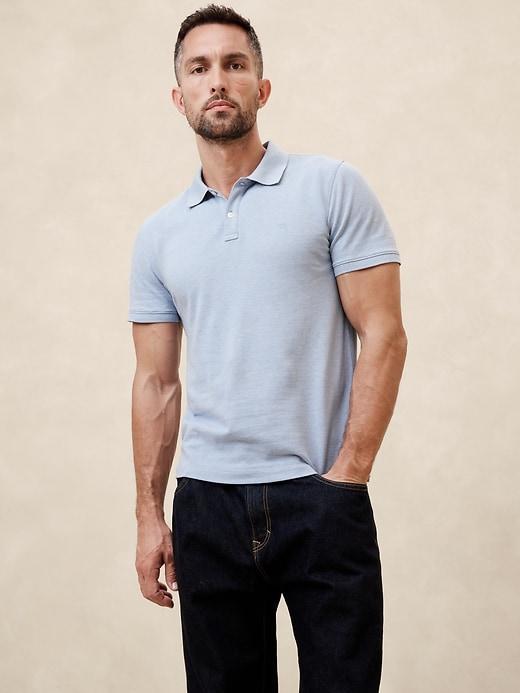 Slim Cotton Pique Polo Product Image