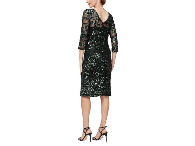 Alex Evenings Sequin Sheath Cocktail Dress Product Image