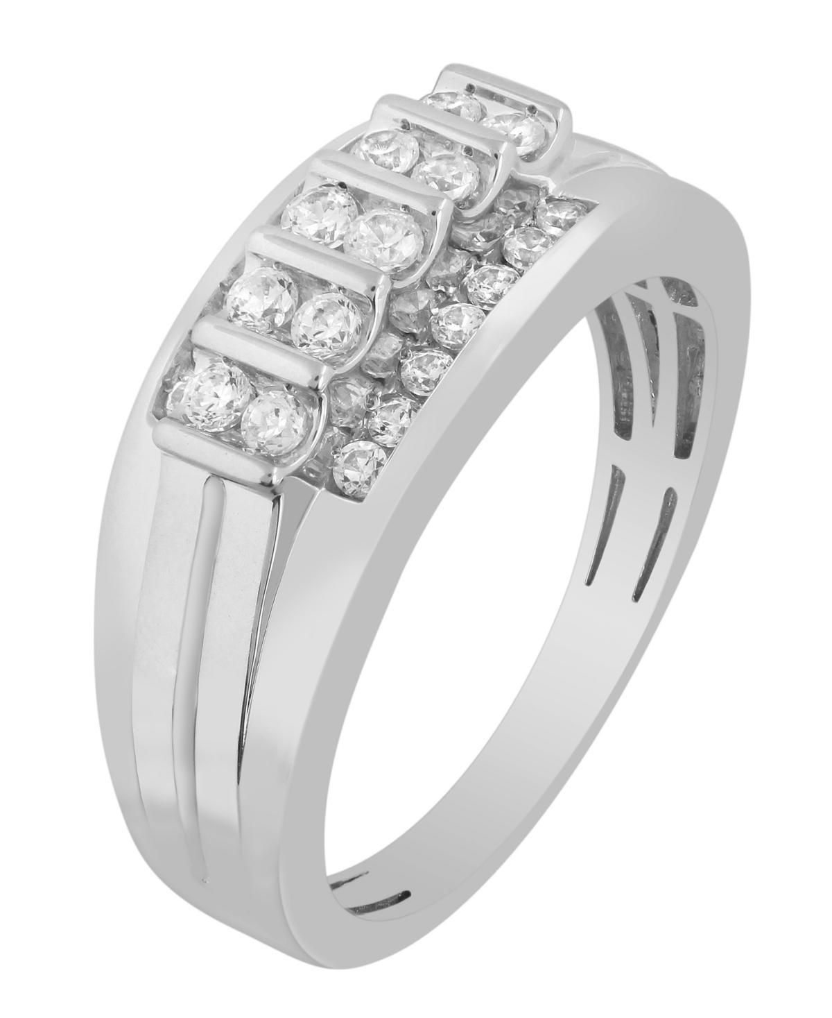 Mens Diamond (1/2 ct. t.w.) Ring in 10K White or Yellow Gold Product Image