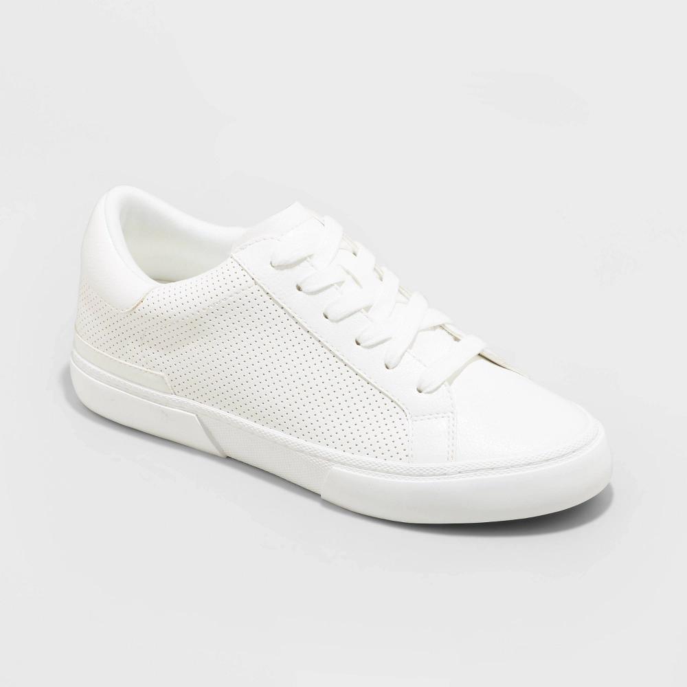 Women's Maddison Sneakers with Memory Foam Insole - A New Day™ White 6 Product Image