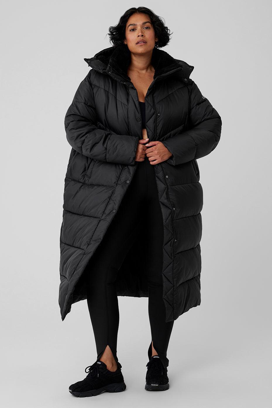 Gold Rush Puffer Trench - Black Female product image