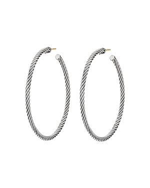 David Yurman Large Cable Hoop Earrings Product Image