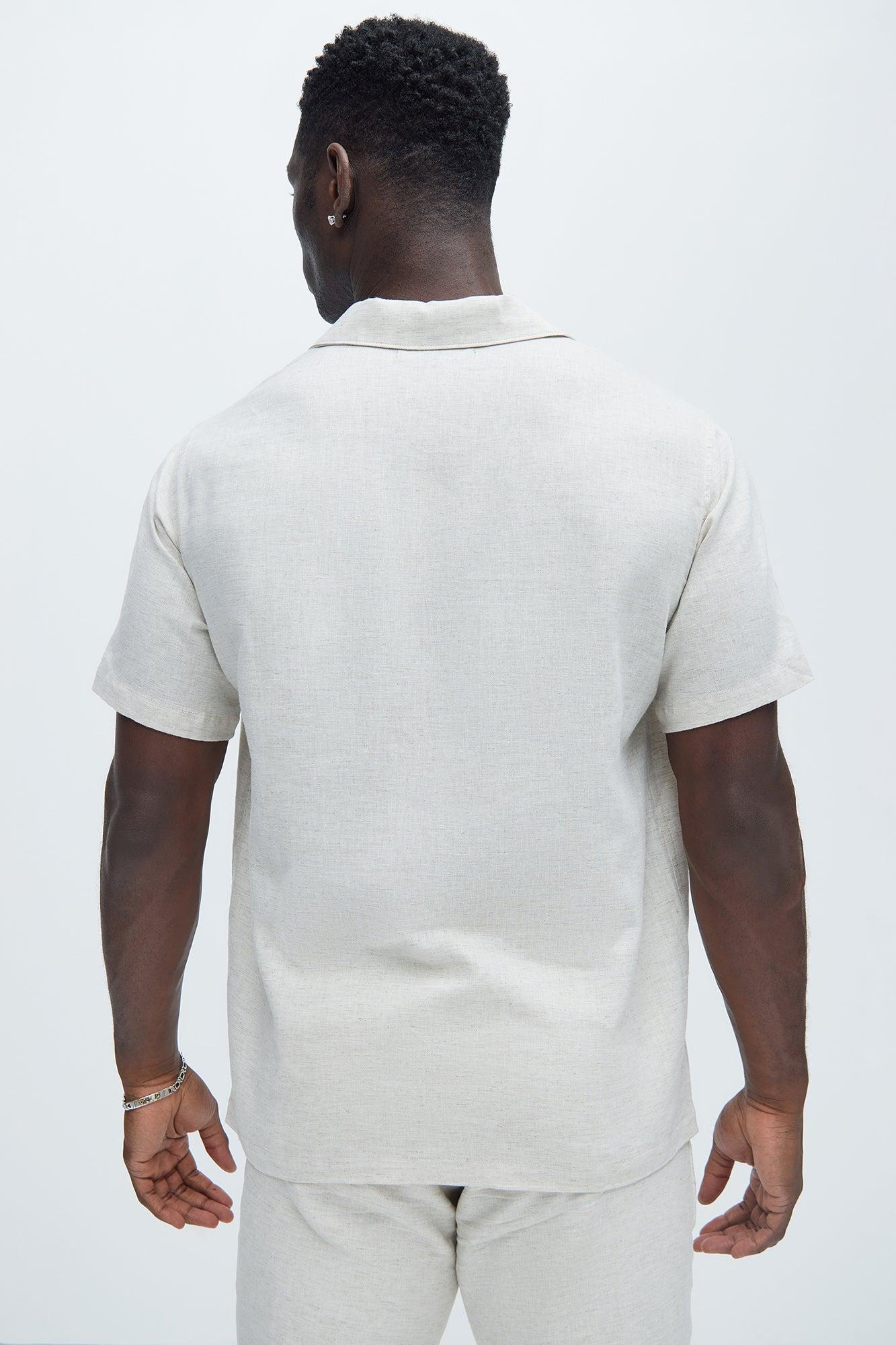 Bahamas Linen Shirt - Oatmeal Product Image