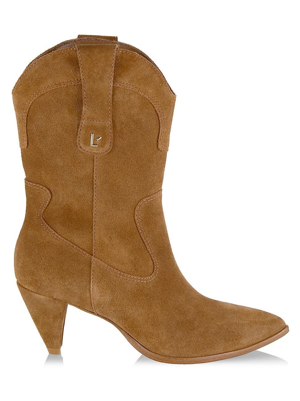 Womens Thelma Suede Western Booties Product Image