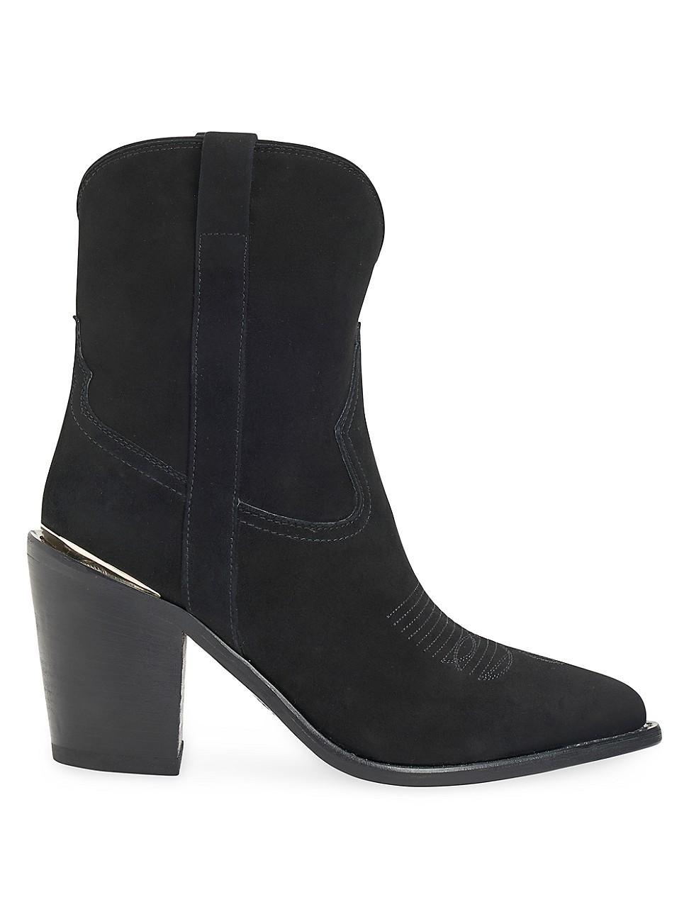 Womens Leigh Anne 90MM Suede Ankle Booties Product Image