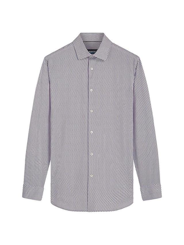 Bugatchi OoohCotton Geometric Print Button-Up Shirt Product Image