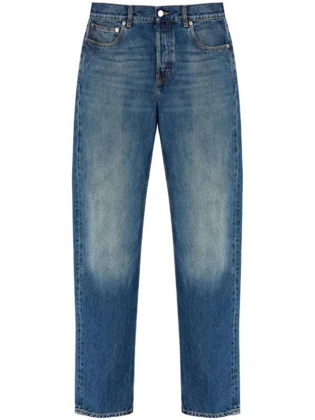 Logo Detailed Jeans In Blue Product Image