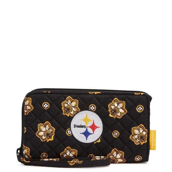 Vera Bradley NFL RFID Front Zip Wristlet Women in Pittsburgh Steelers Bandana Product Image