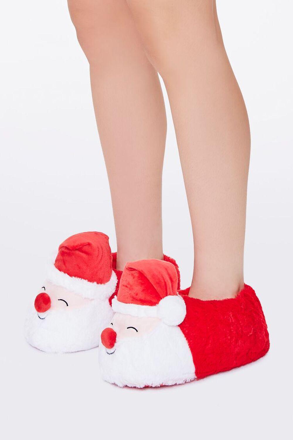 Plush Santa Indoor Slippers | Forever 21 Product Image