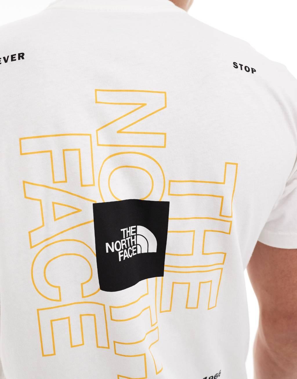 The North Face Brand Proud t-shirt with back graphic in white Product Image