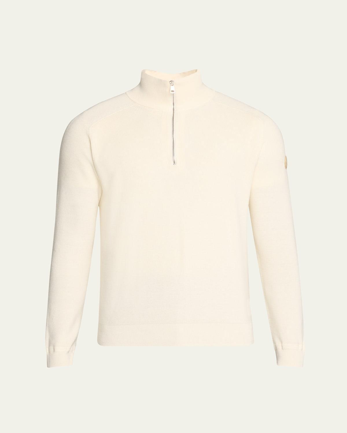 Mens Cotton-Cashmere Ribbed Sweater Product Image