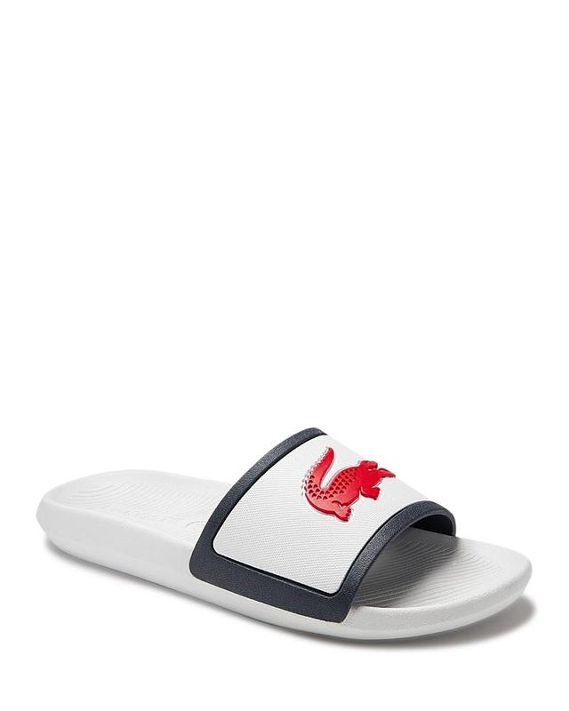 Lacoste Mens Croco Slide Sandals Product Image