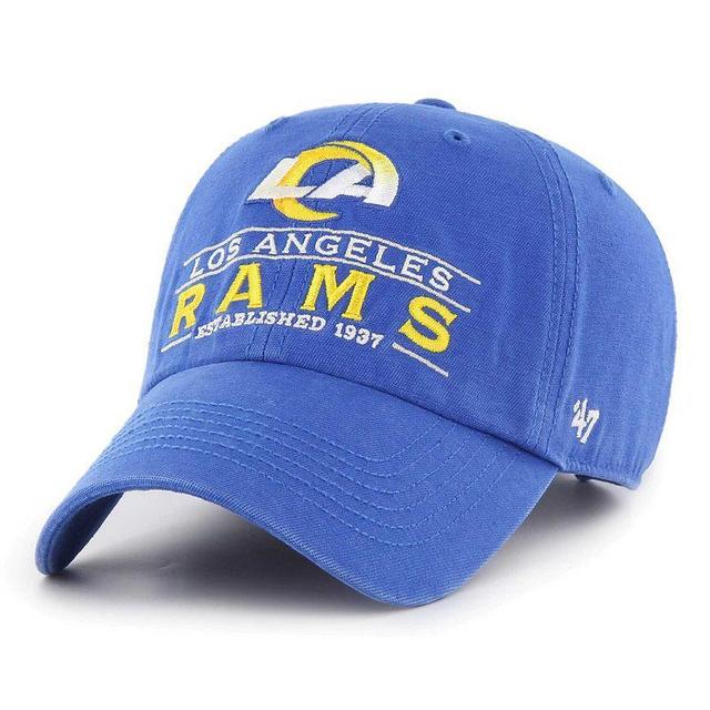 Mens 47 Royal Los Angeles Rams Vernon Clean UpAdjustable Hat Product Image