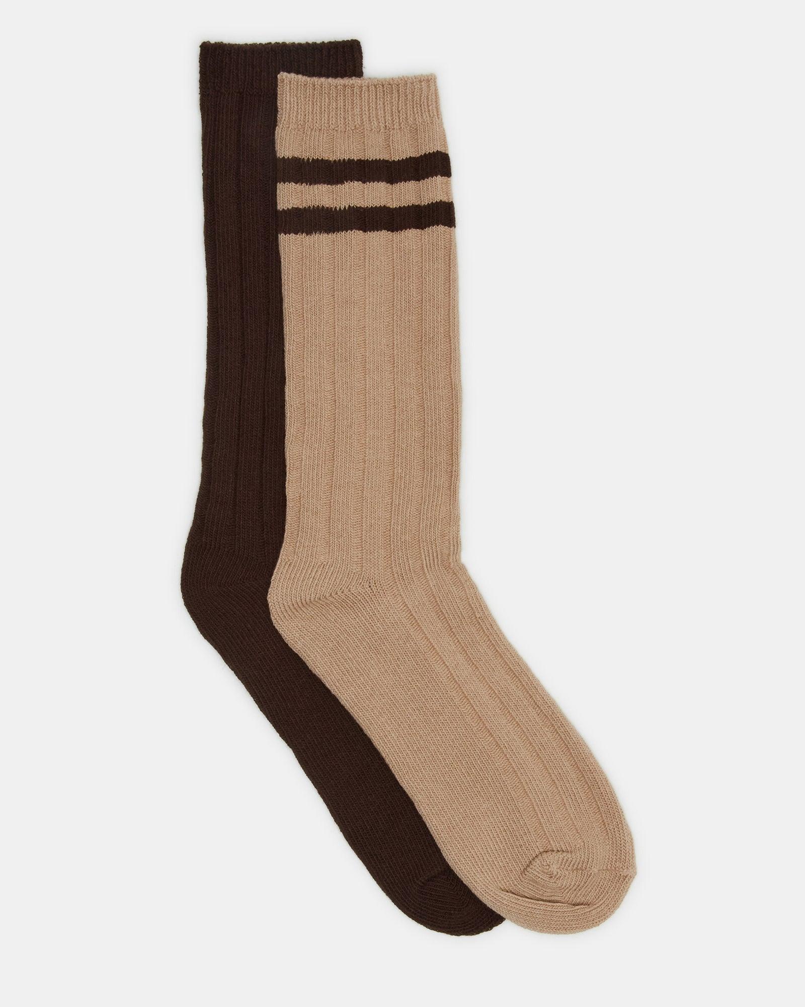 BOOT SOCKS TAN/MULTI Female Product Image